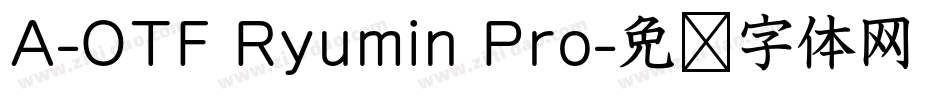 A-OTF Ryumin Pro字体转换